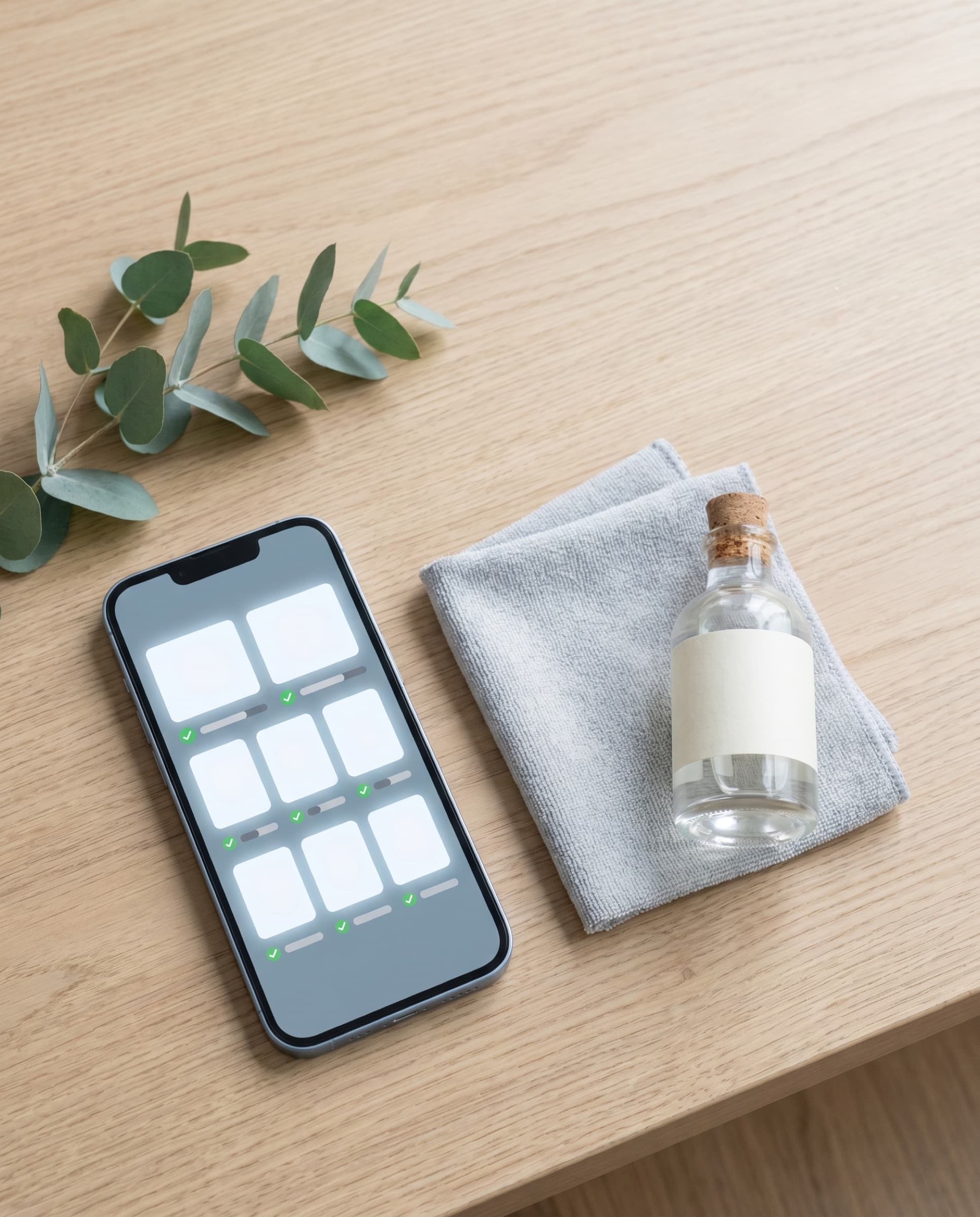 Reporting numérique de prestation consulté sur smartphone.